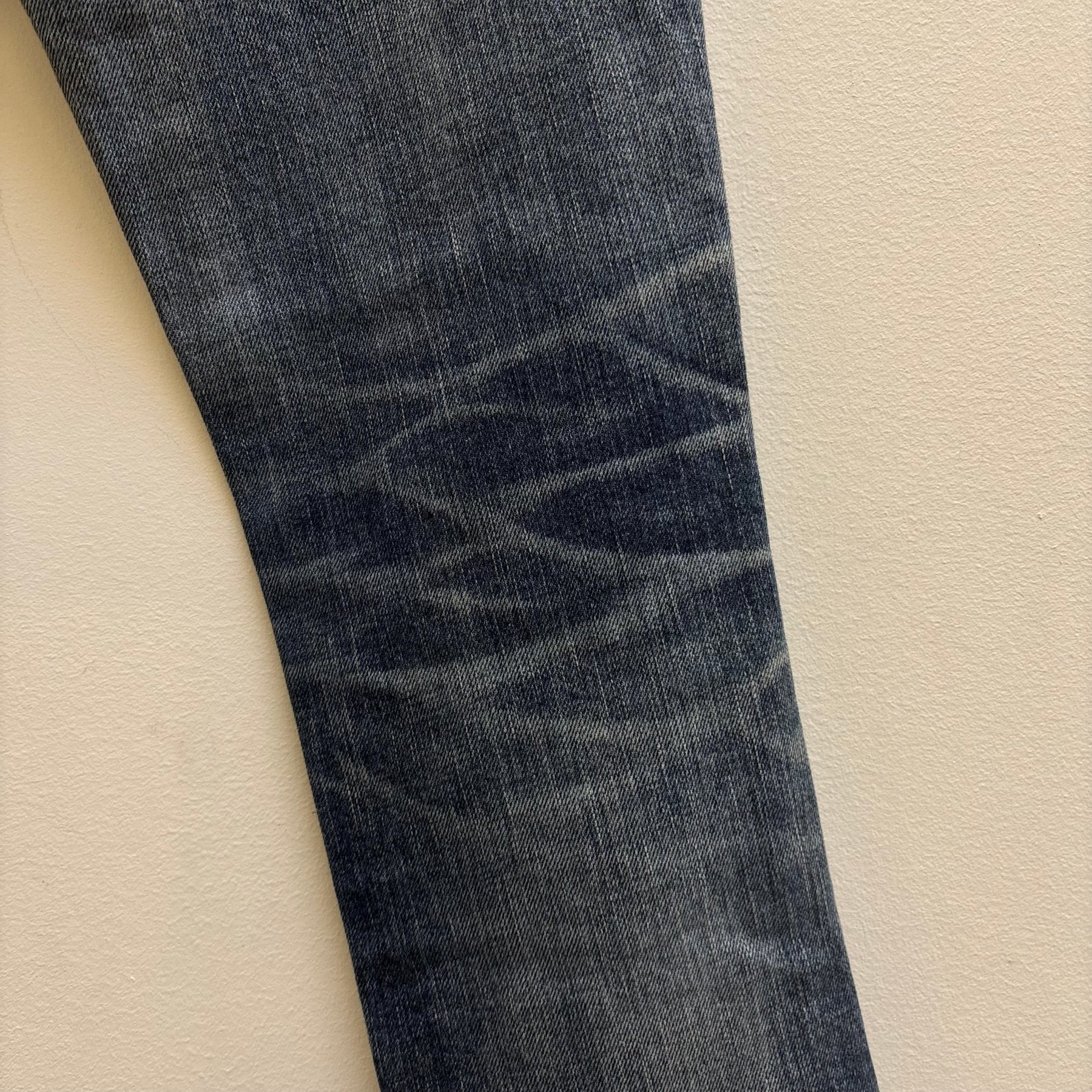 SS18 Yves Saint Laurent Acid Wash Distressed Zip Jeans - Image 13