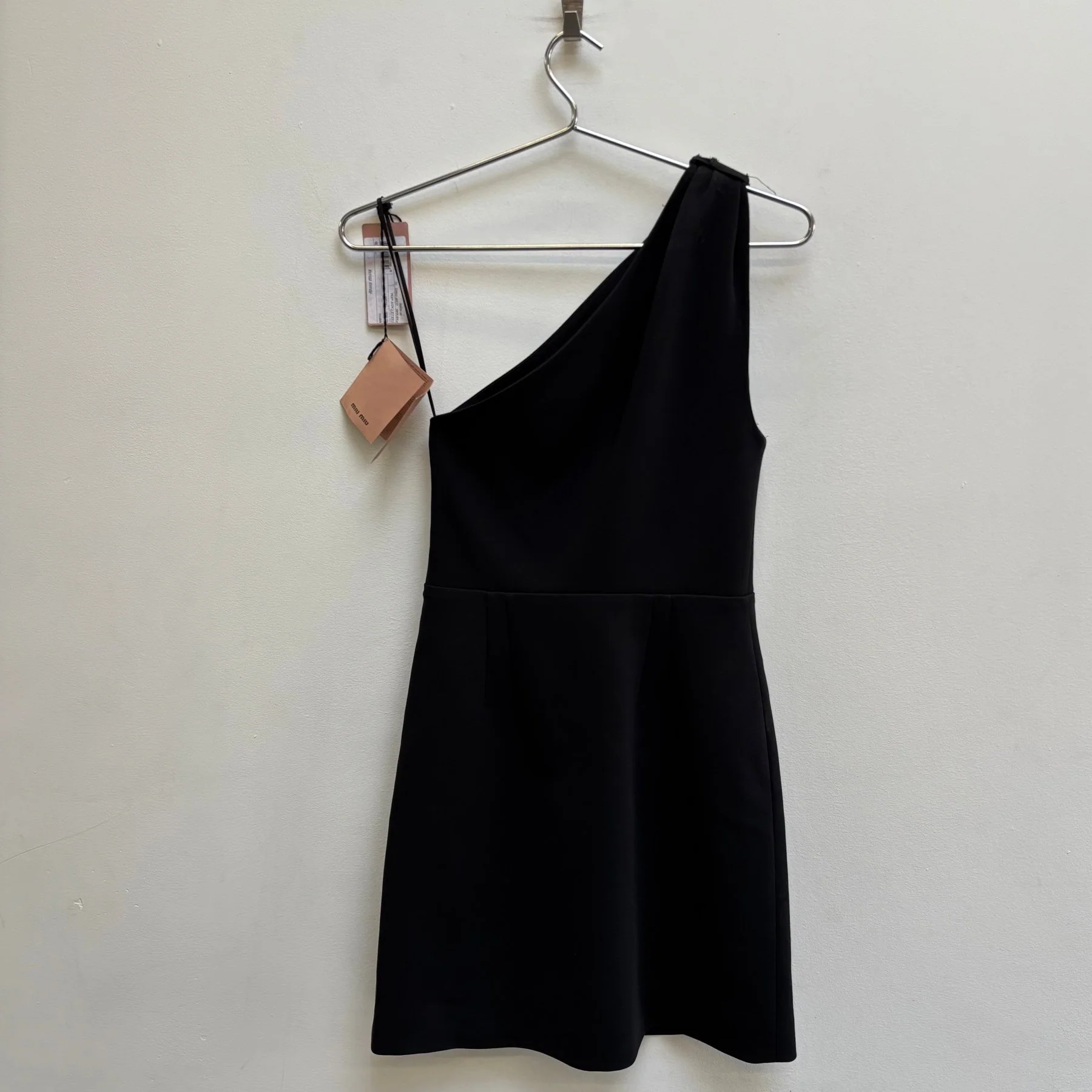 SS20 Miu Miu One Shoulder Mini Dress - Image 2