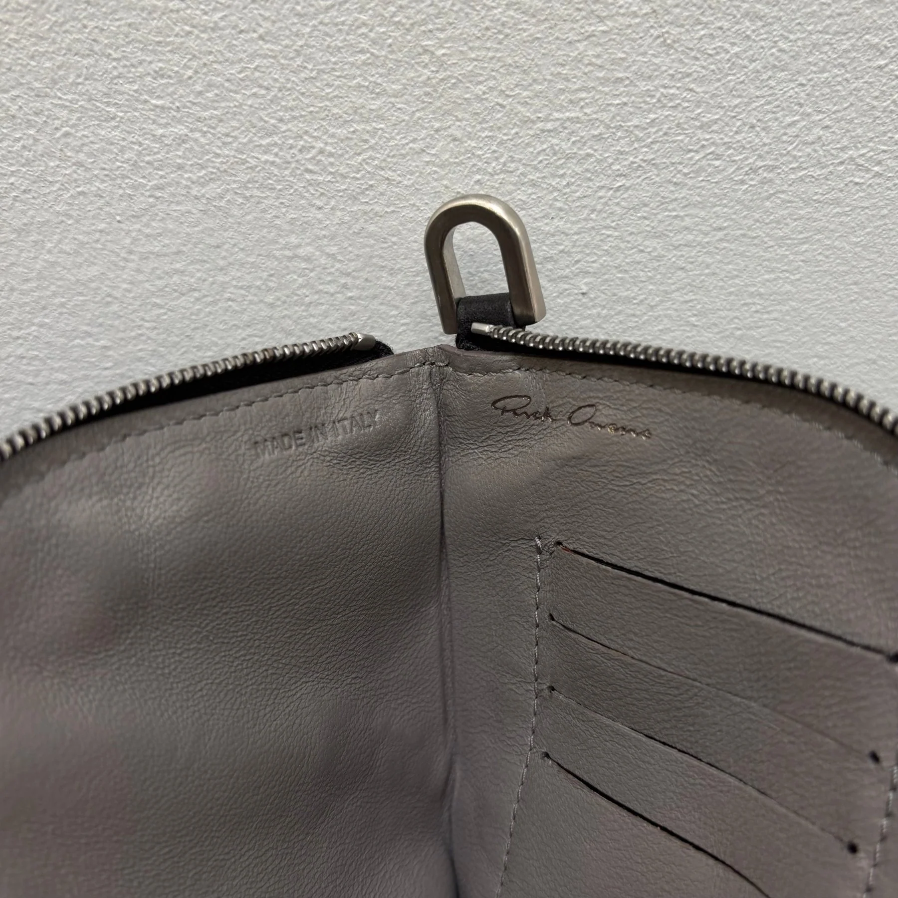 SS19 Rick Owens Leather Fringe Wallet - Image 15