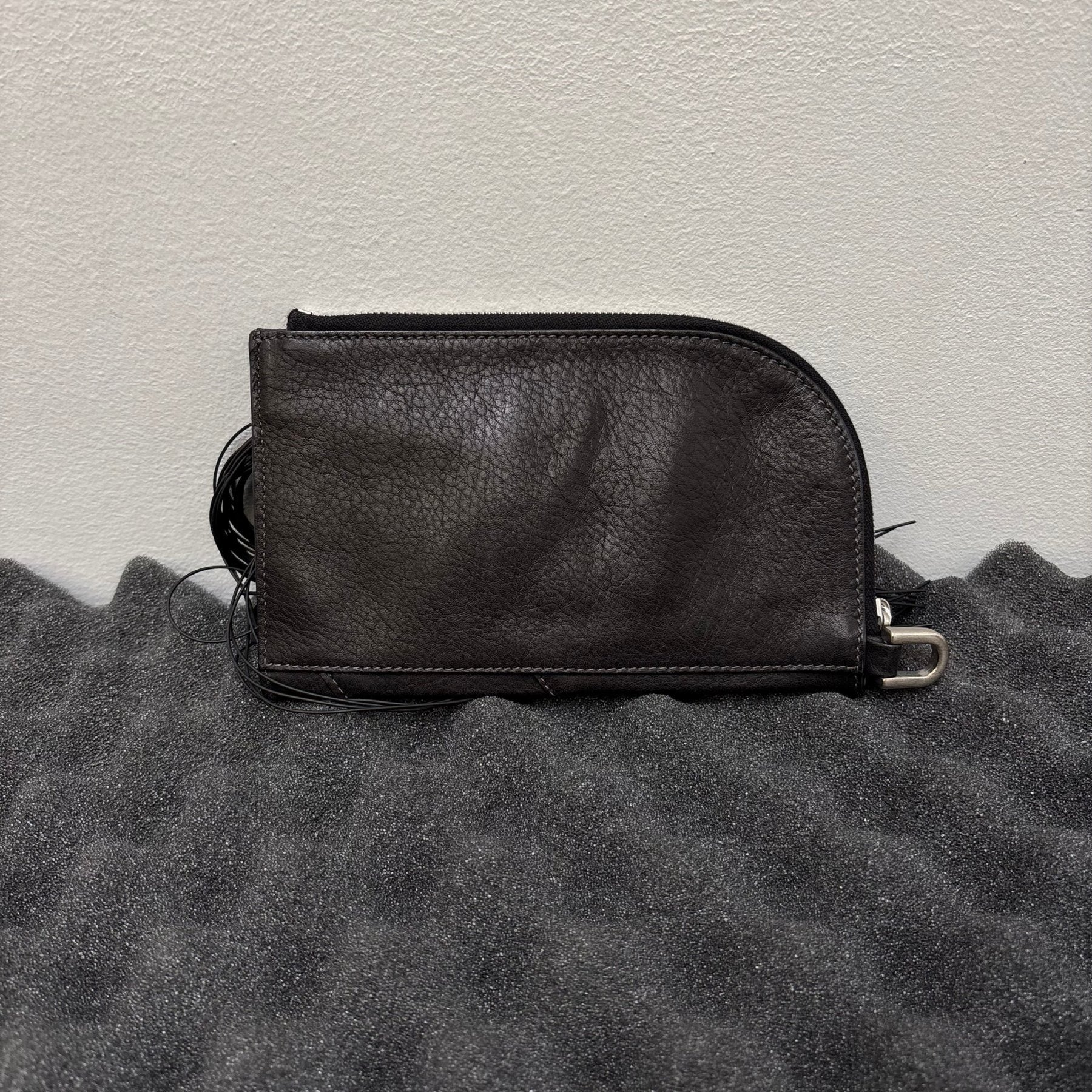 SS19 Rick Owens Leather Fringe Wallet - Image 2