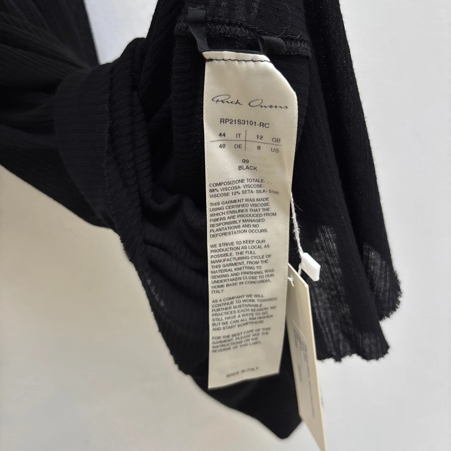 SS21 Rick Owens ‘PHLEGETHON’ Ribbed Tank Top - Image 10