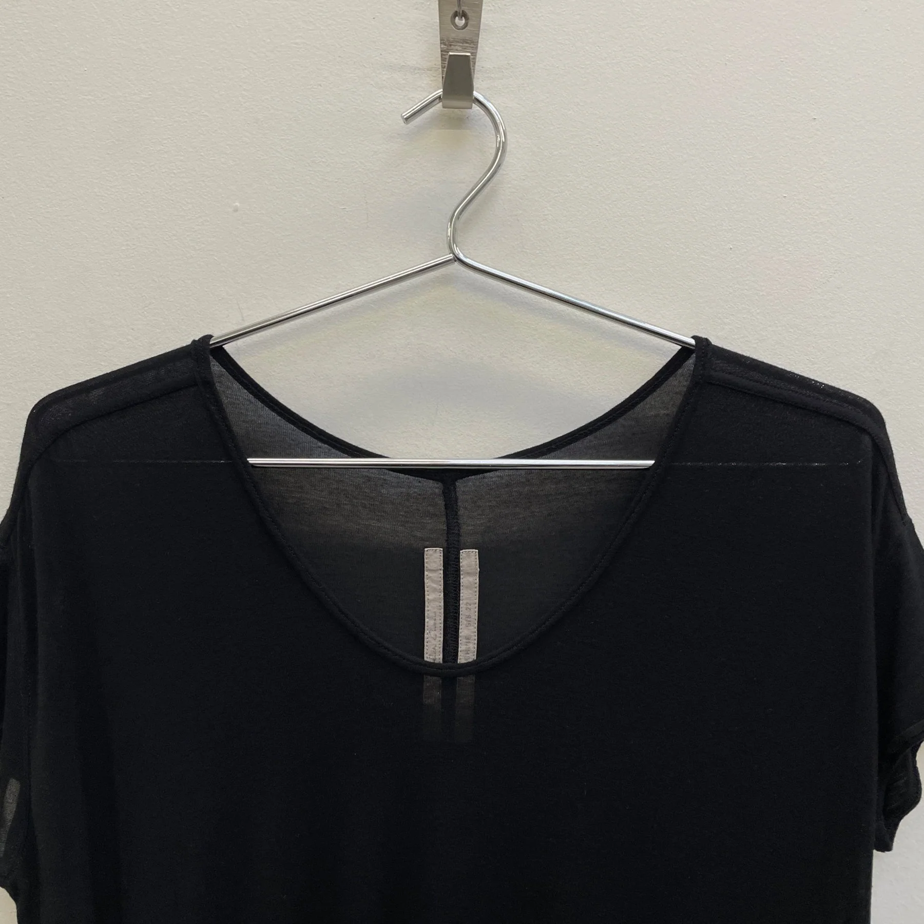 SS22 Rick Owens “FOGACINE” V-neck T-Shirt - Image 3