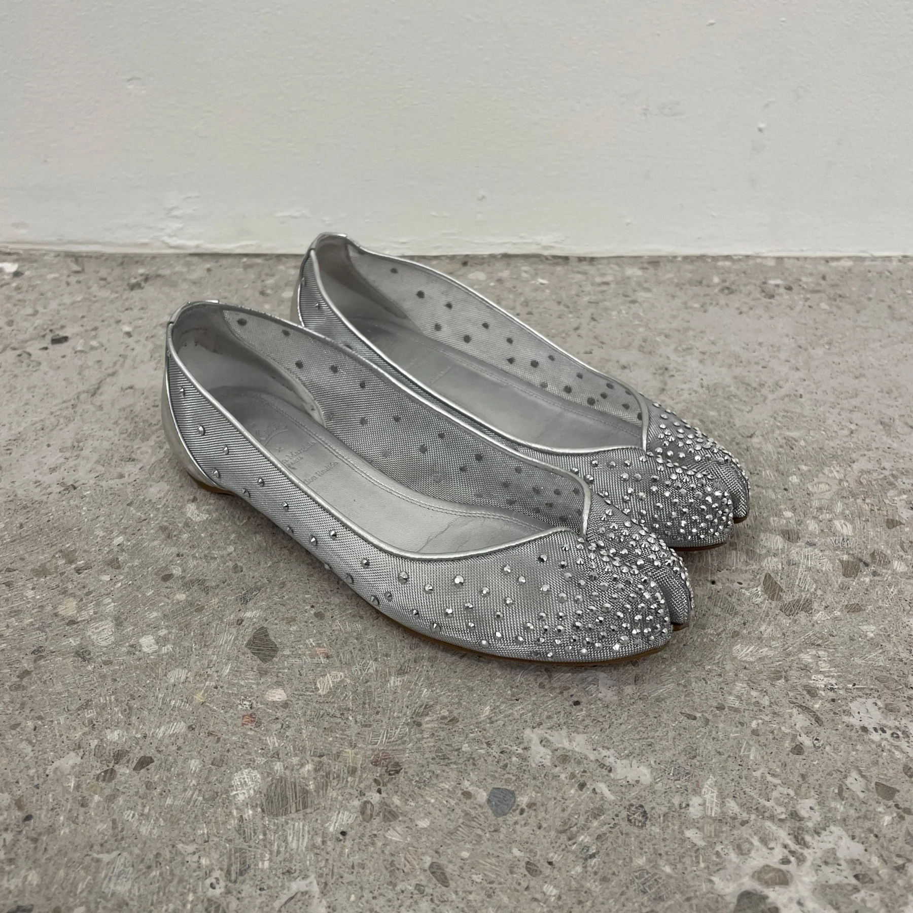SS25 Christian Louboutin x Maison Margiela “Marlougelia Strass” Ballet Flats