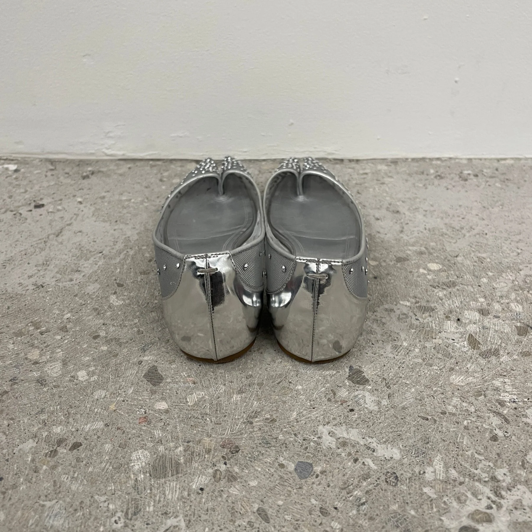 SS25 Christian Louboutin x Maison Margiela “Marlougelia Strass” Ballet Flats - Image 4