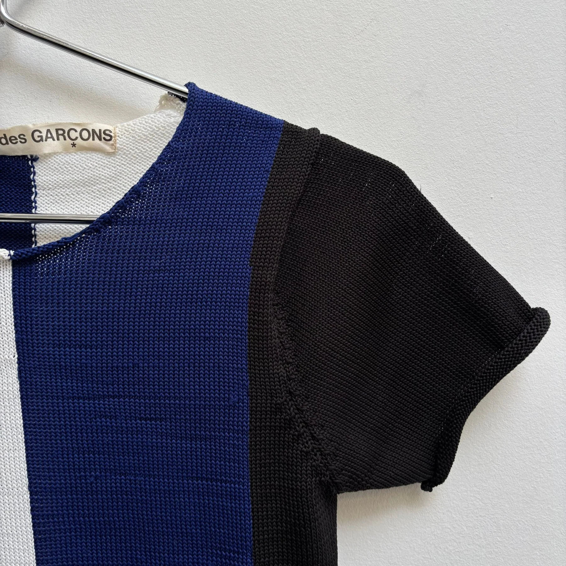 SS95 Comme Des Garçons Striped Knit Tee - Image 4