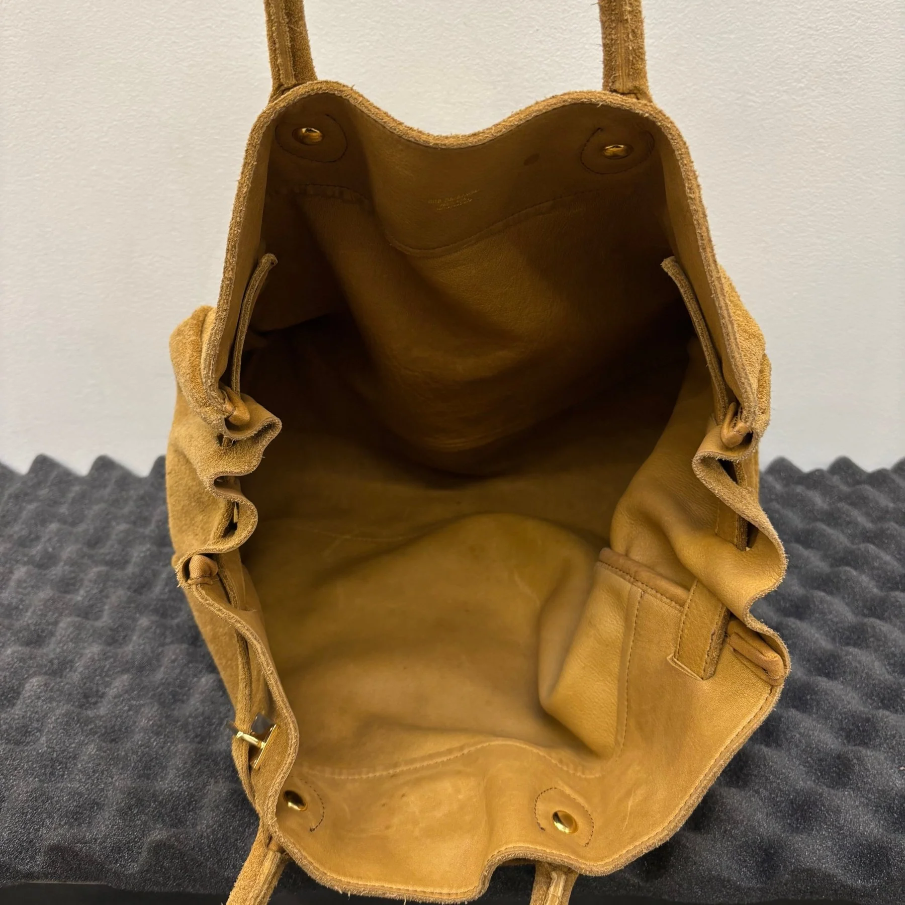 Sita Parantica Suede Leather Firkin Handbag - Image 11