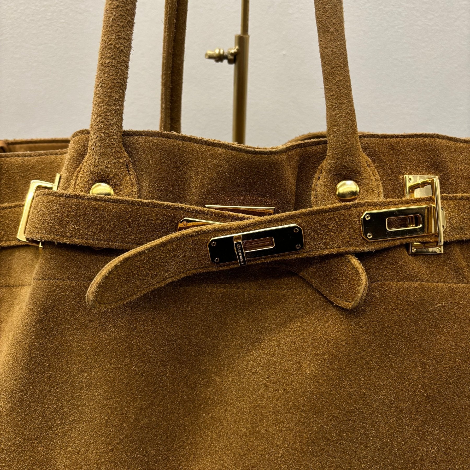 Sita Parantica Suede Leather Firkin Handbag - Image 4