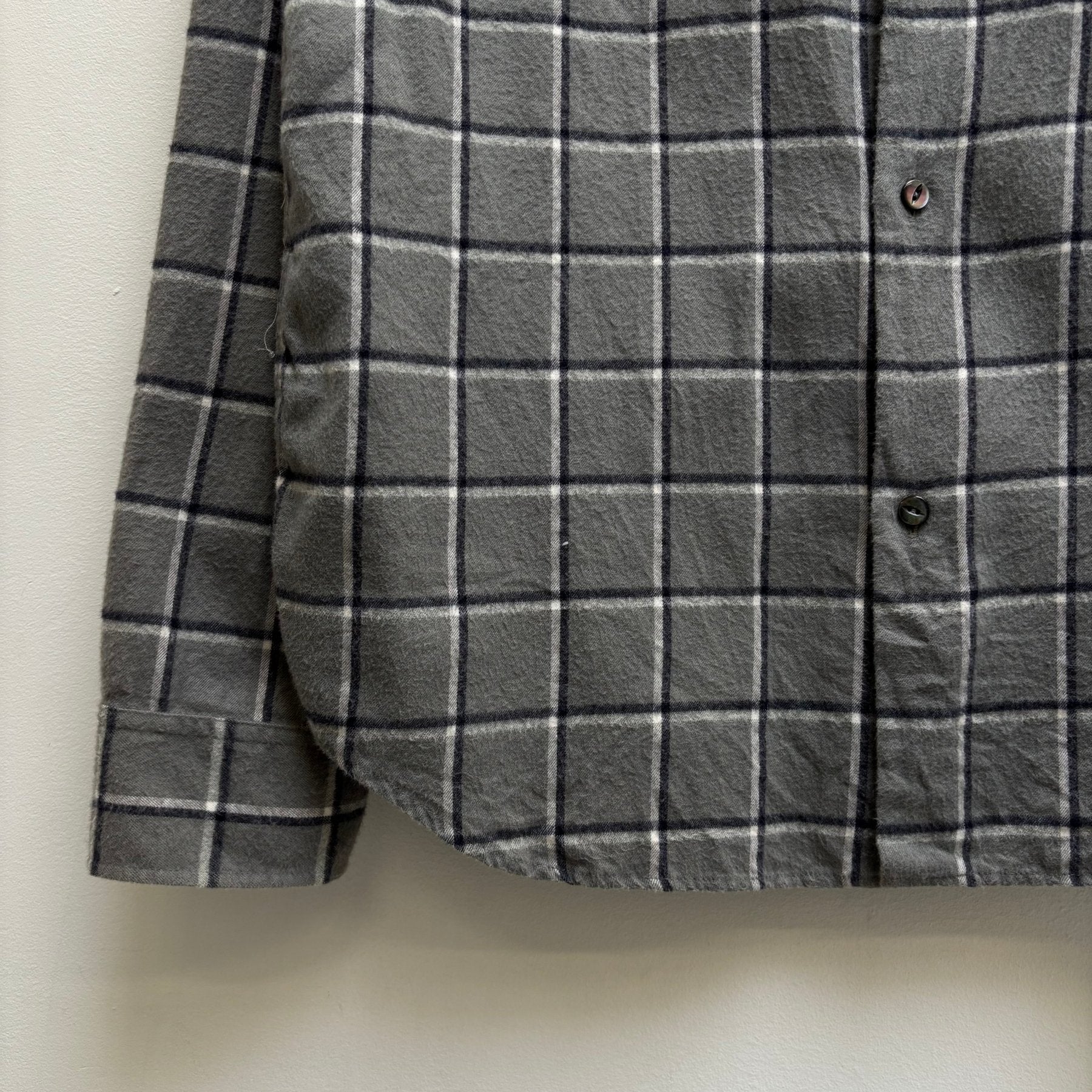 SS06 Undercover Checkered Back Graphic Flannel - Image 5