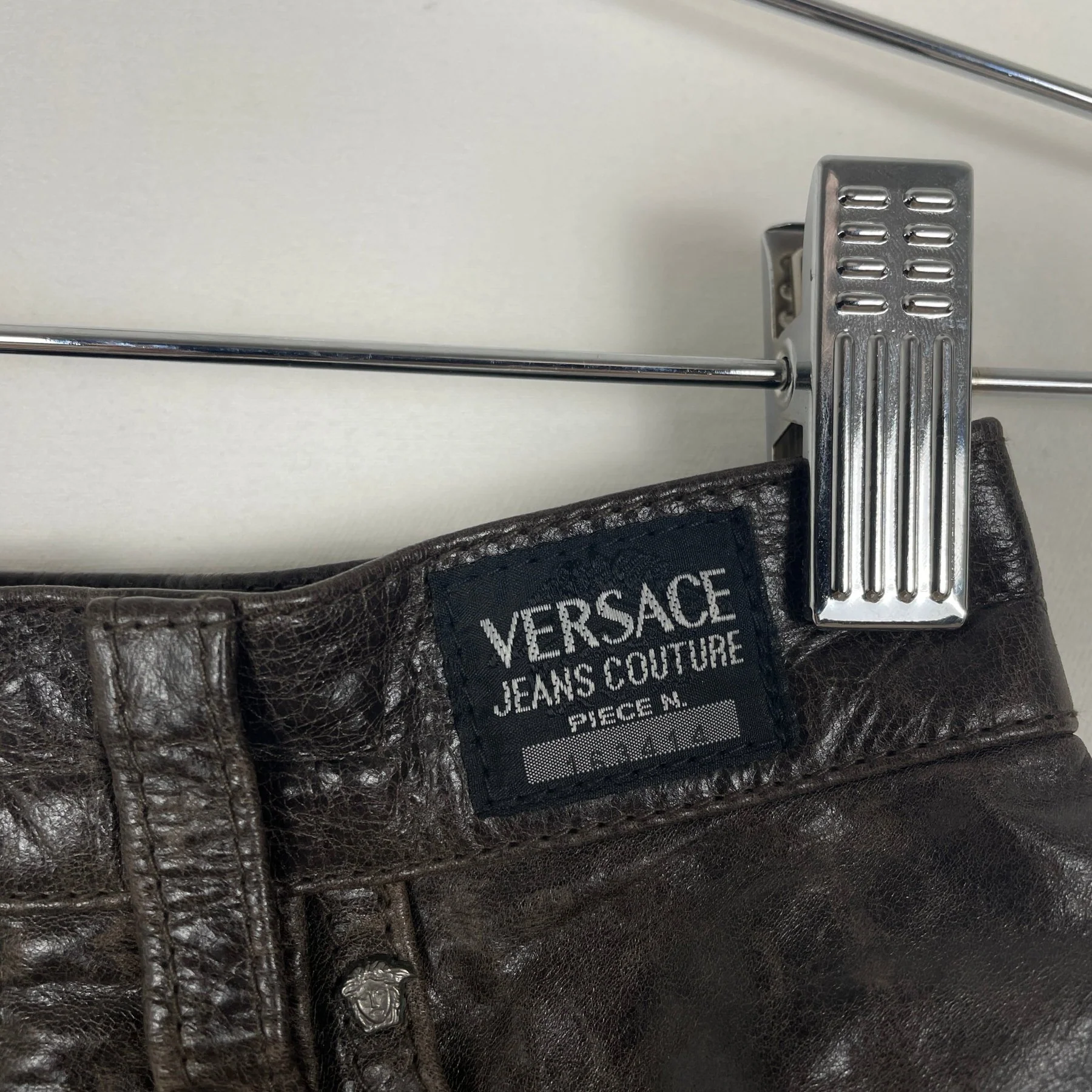 Versace Jeans Leather Mini Skirt - Image 6