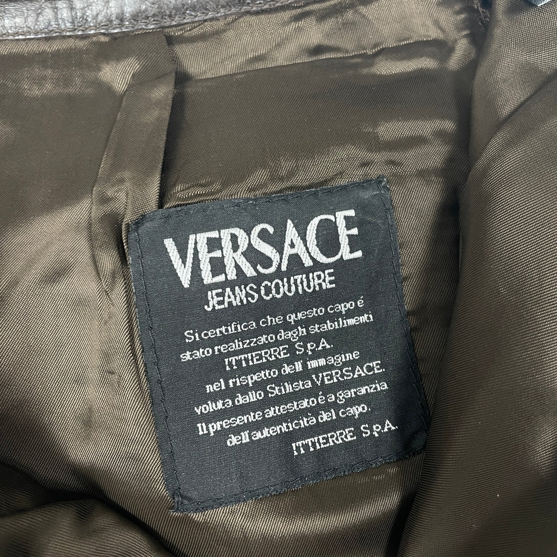 Versace Jeans Leather Mini Skirt - Image 8