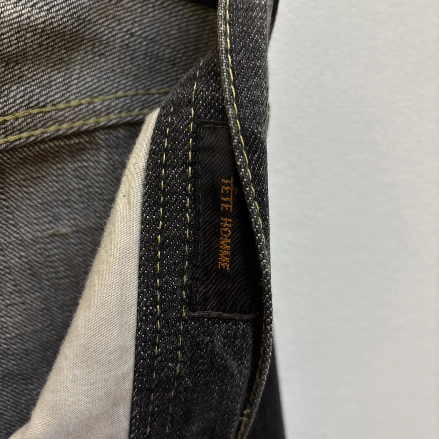 Tête Homme Acid Wash Distressed Denim Jeans - Image 15