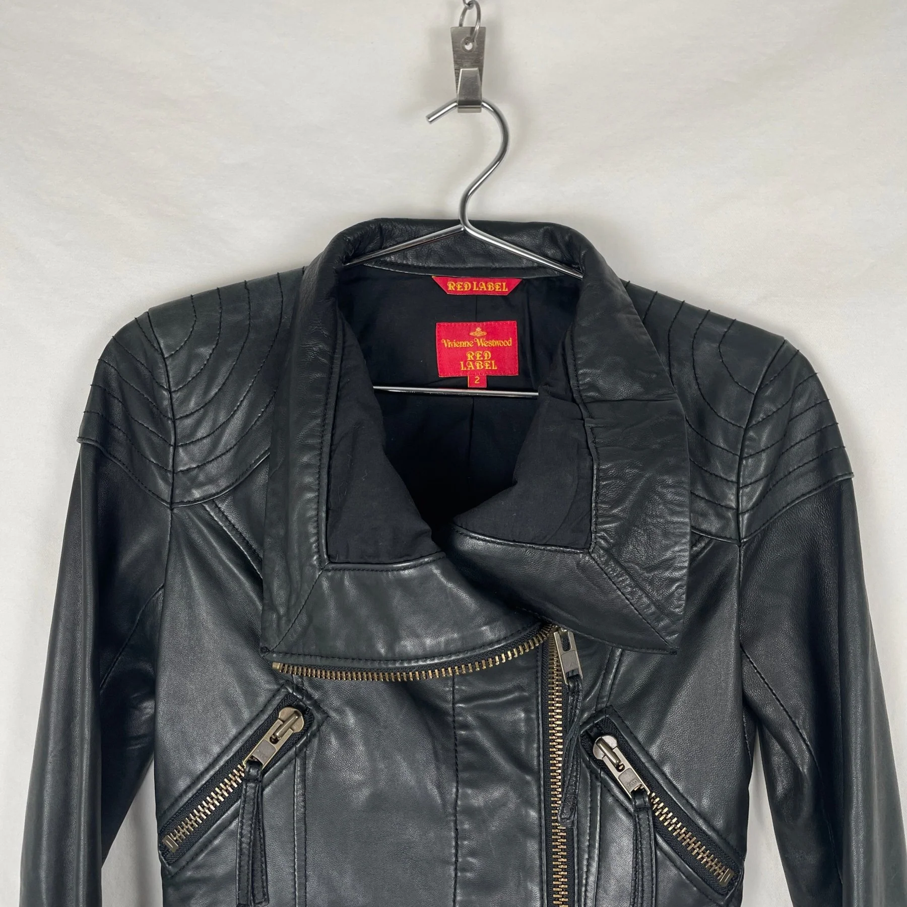 Vivienne Westwood Cropped Biker Jacket - Image 5
