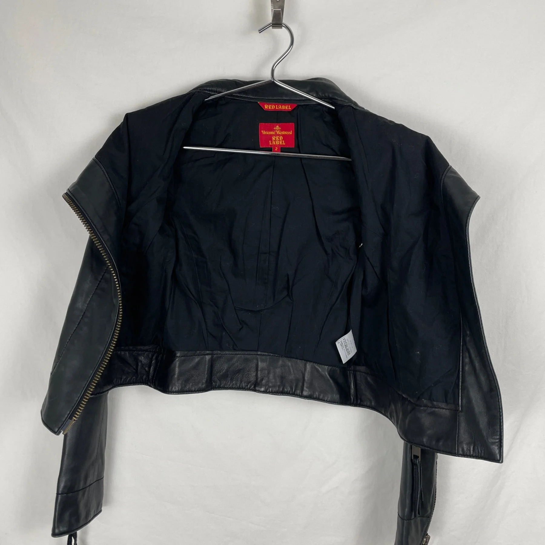 Vivienne Westwood Cropped Biker Jacket - Image 7