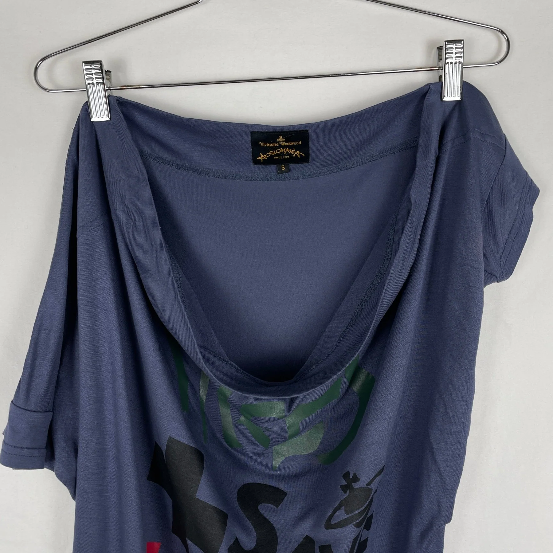 Vivienne Westwood "Trees Save Lives" Shawl Neck Tee - Image 3