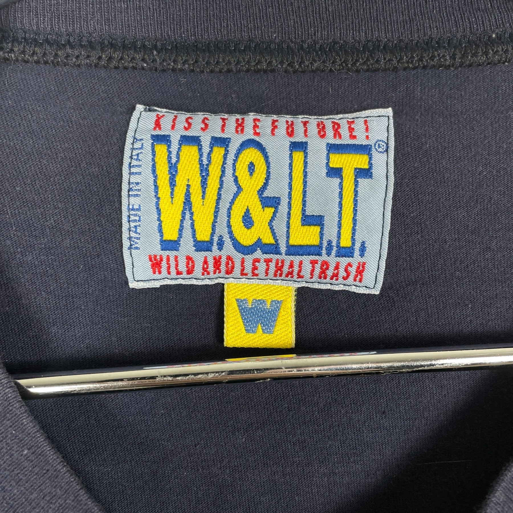 00s Walter Van Beirendonck Wild & Lethal Trash Stamp Print T-shirt - Image 4