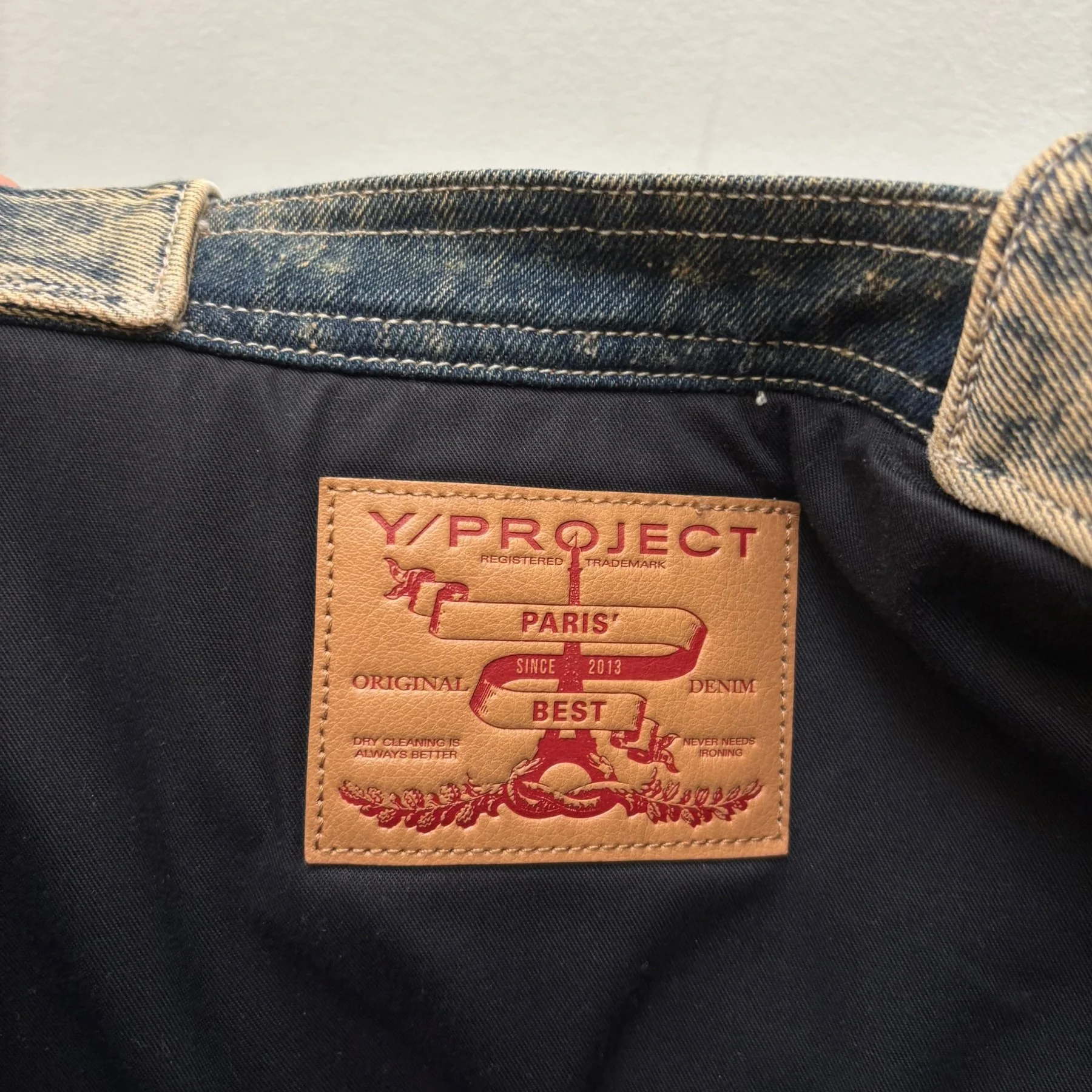 Y/Project Paris’ Best Distressed Denim Tote Bag - Image 15