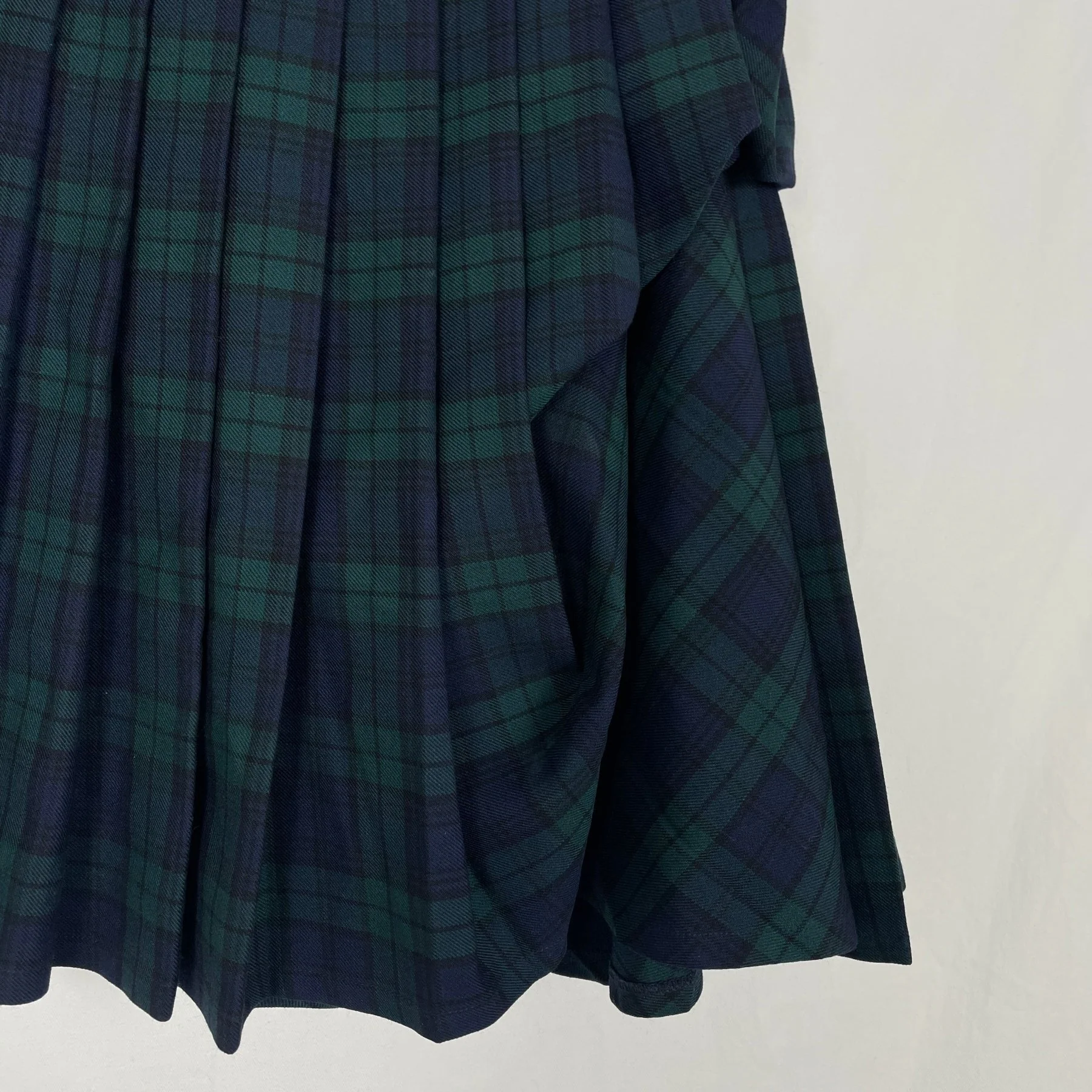 Y/Project Ruffled Pleated Plaid Skirt - Image 4