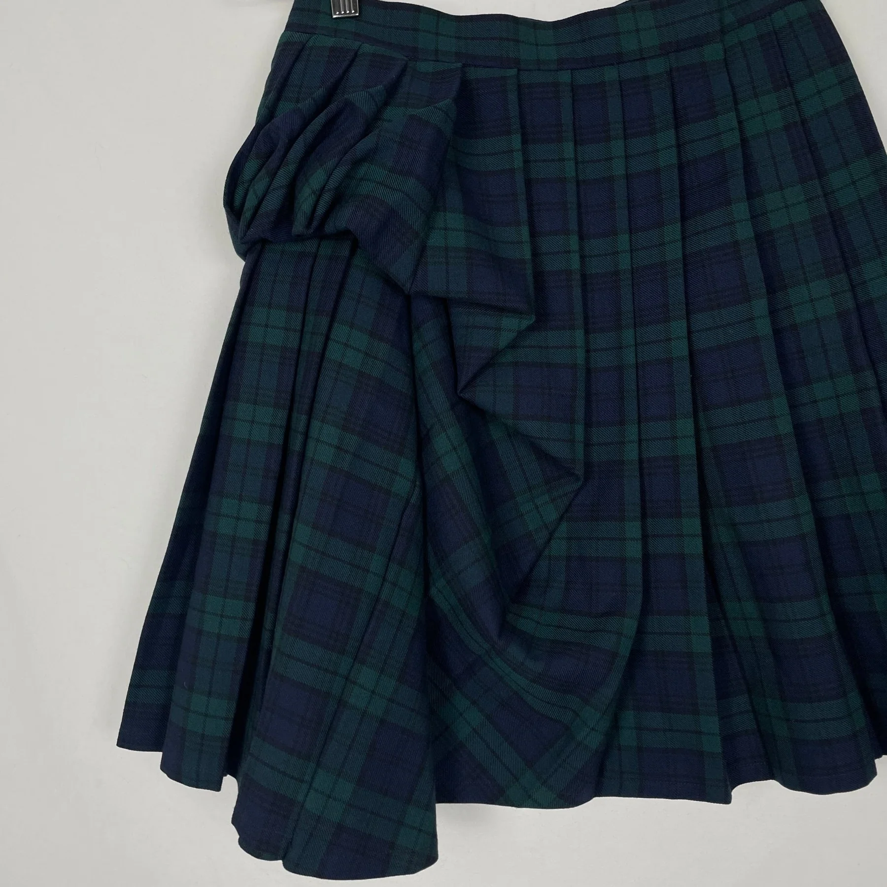 Y/Project Ruffled Pleated Plaid Skirt - Image 5