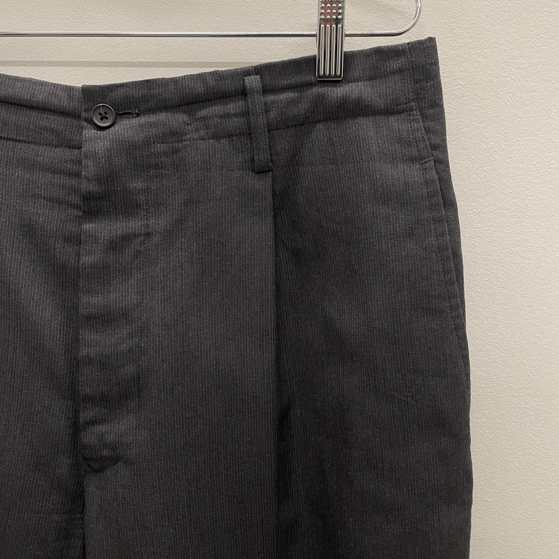 Yohji Yamamato Costume D'Homme Striped Dress Pants - Image 4