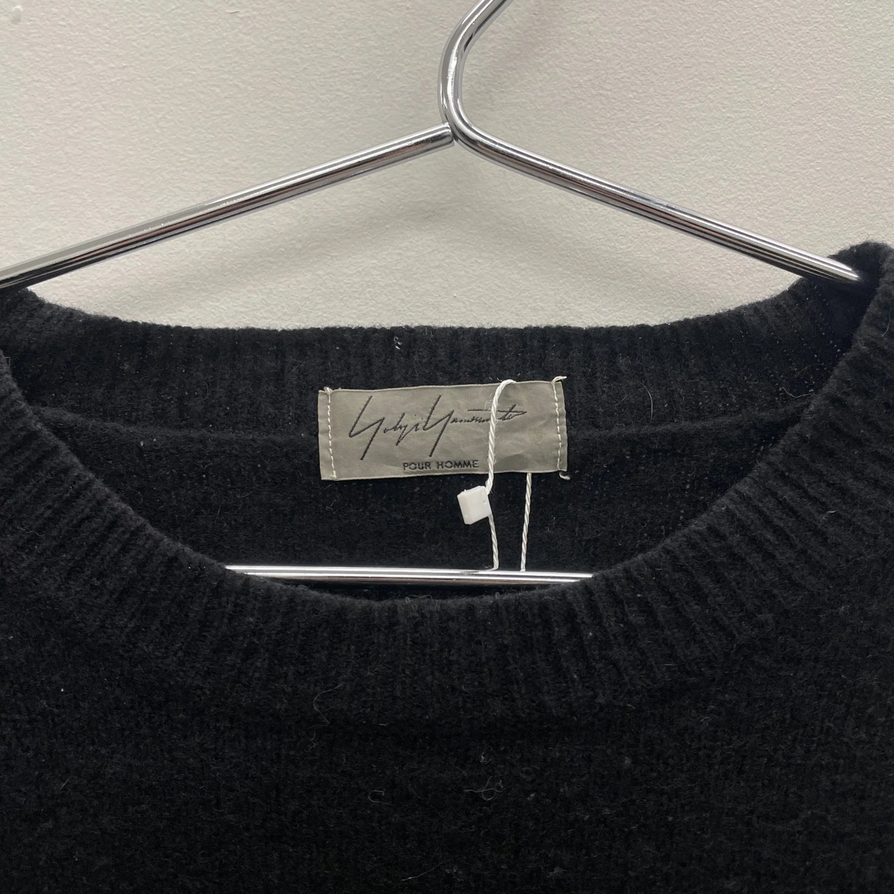 90s Yohji Yamamoto Wool Crewneck Sweater - Image 7