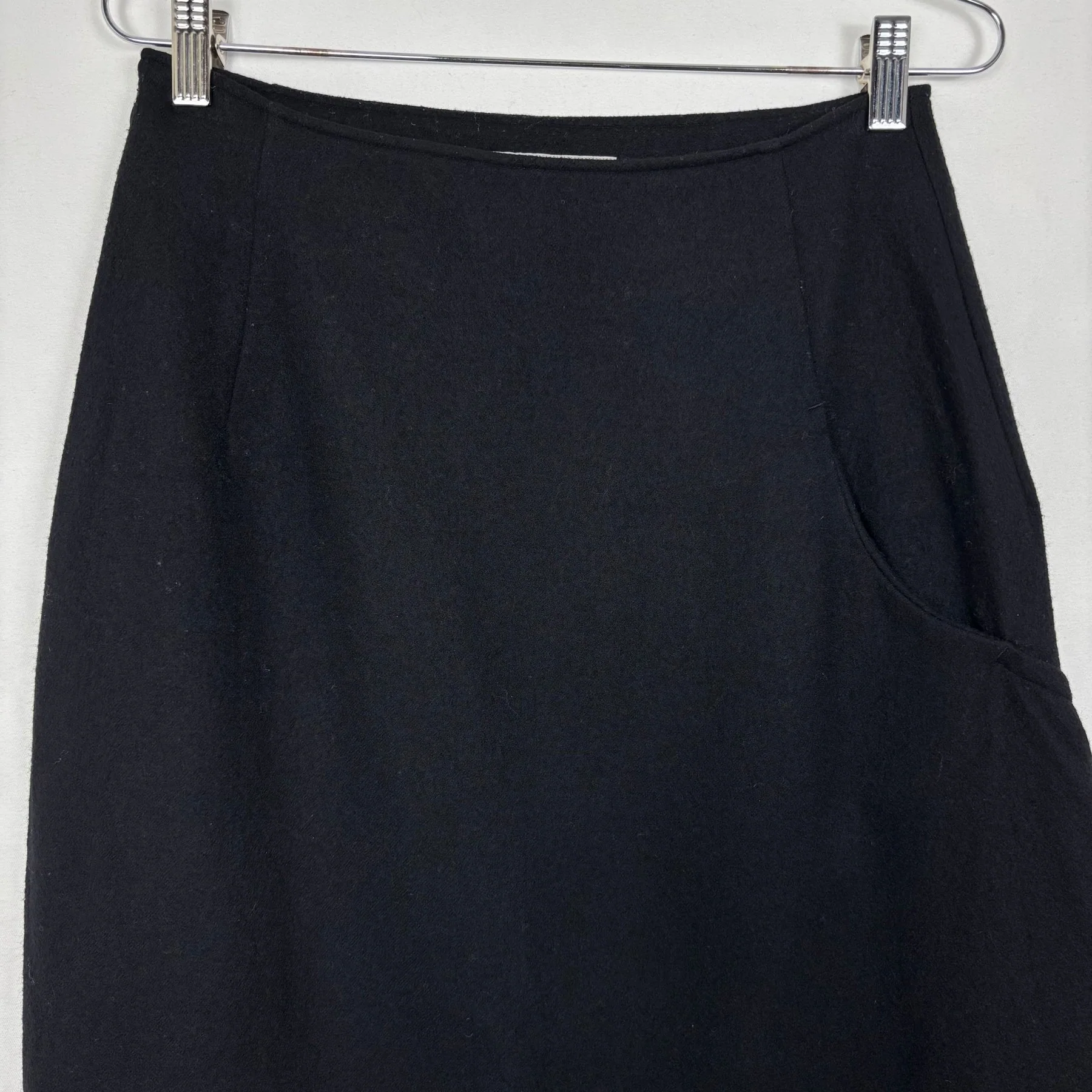 Yohji Yamamoto Wool Asymmetric Skirt - Image 3