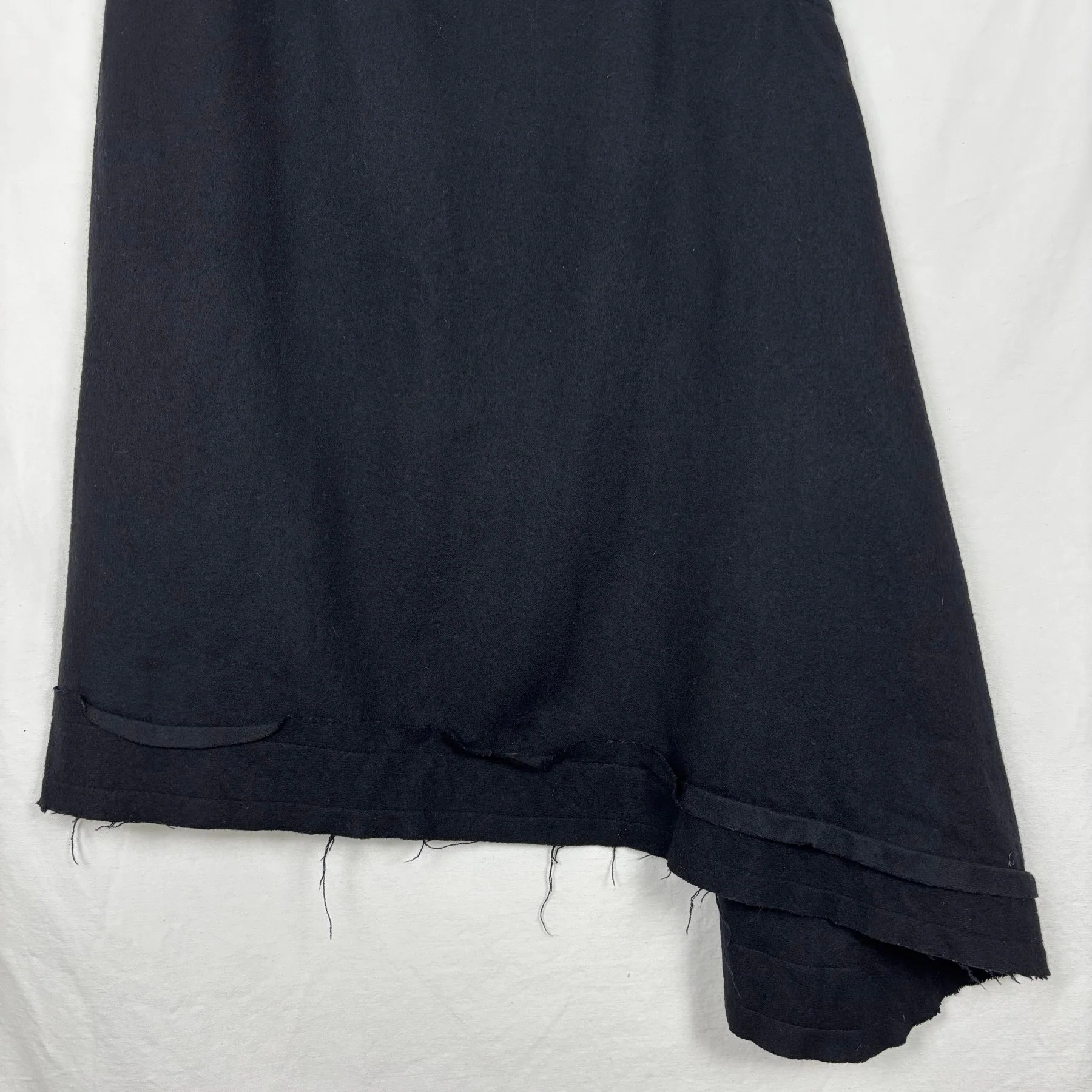 Yohji Yamamoto Wool Asymmetric Skirt - Image 4