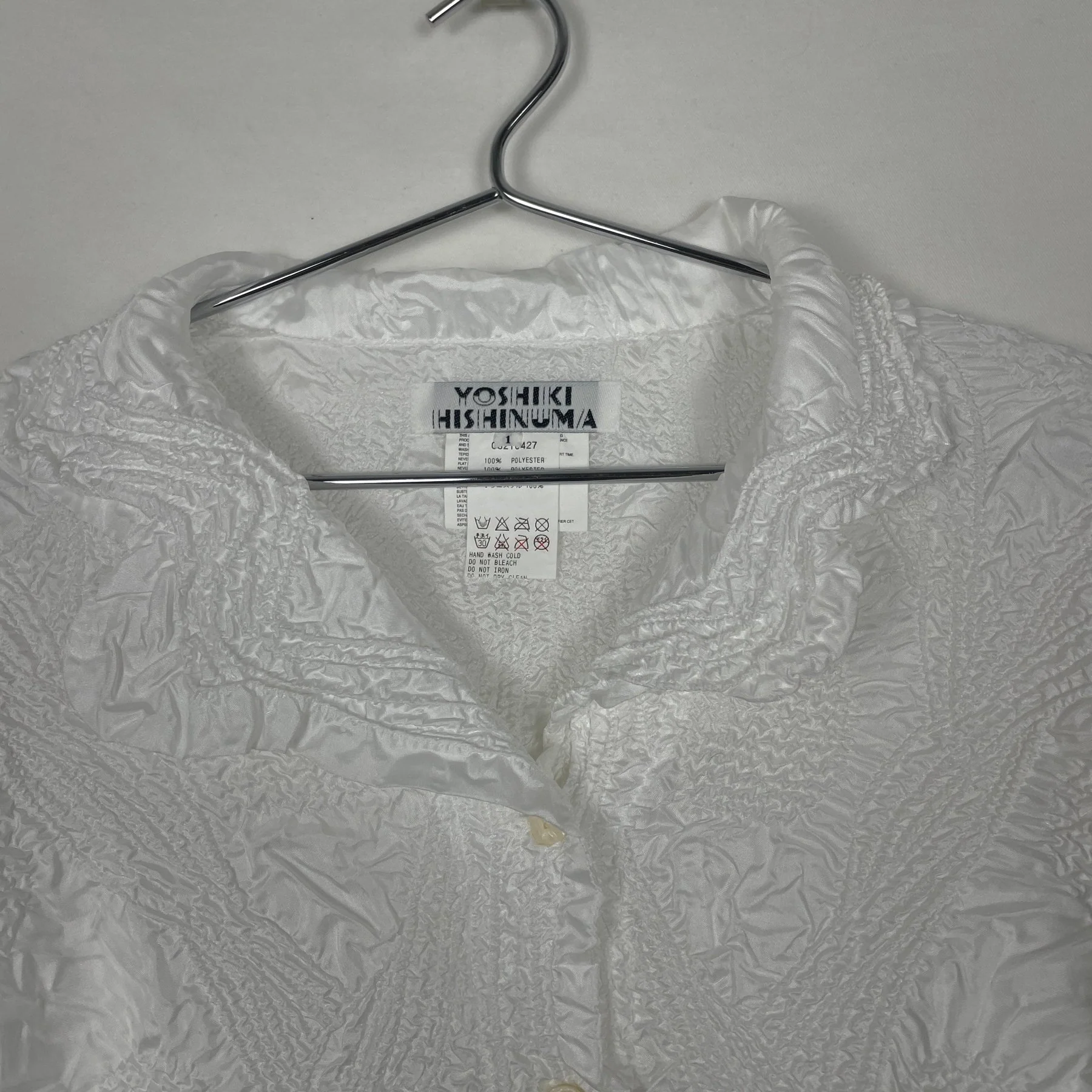 Yoshiki Hishinuma Scrunched Button Up Shirt - Image 3