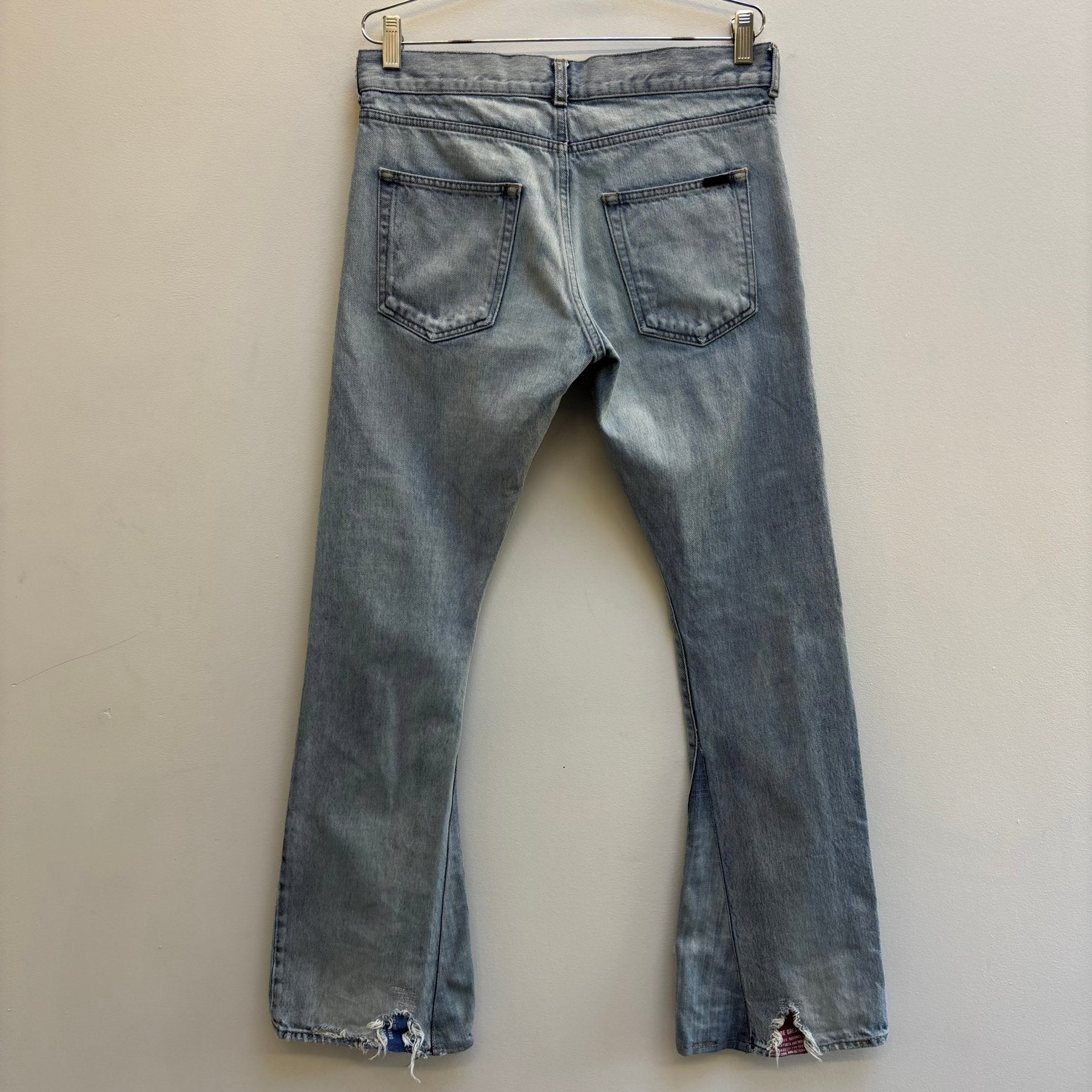 SS21 Yves Saint Laurent Bootleg Light Wash Jeans (altered) - Image 2